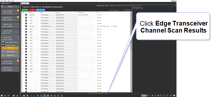 Find Edge Channel Scan feature