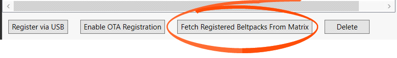 Fetch registered beltpacks