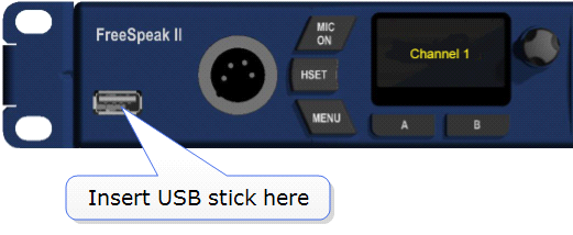Insert USB