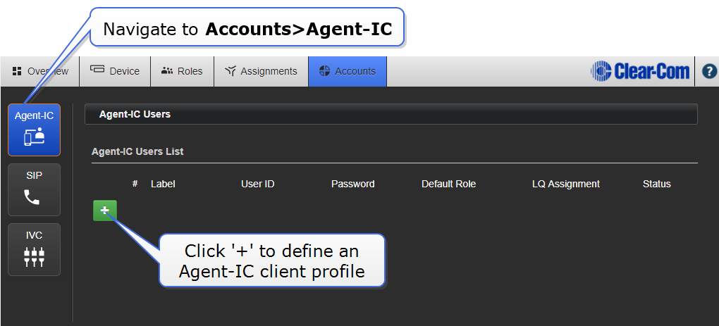 Connect Agent-IC to LQ #1