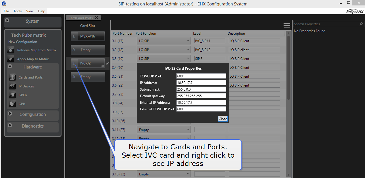 find IVC IP address