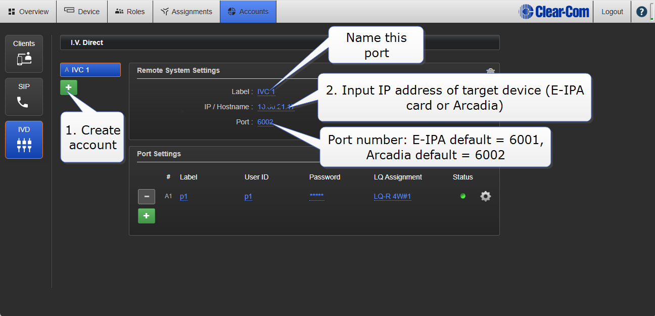 Create IVC-32 card port slots