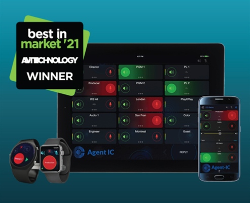 Recording - Agent-IC is AV Technology Magazine 2021 Best in Market Award Recipient