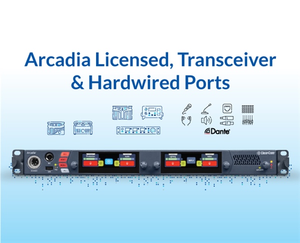 Arcadia Licensed, Transceiver & Hardwired Ports