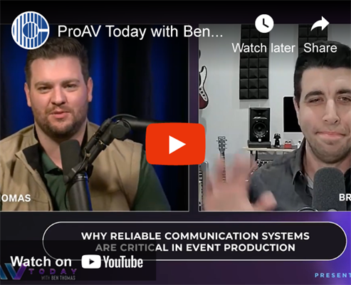 Recording - ProAV Today with Ben Thomas - Brian Grahn Interview