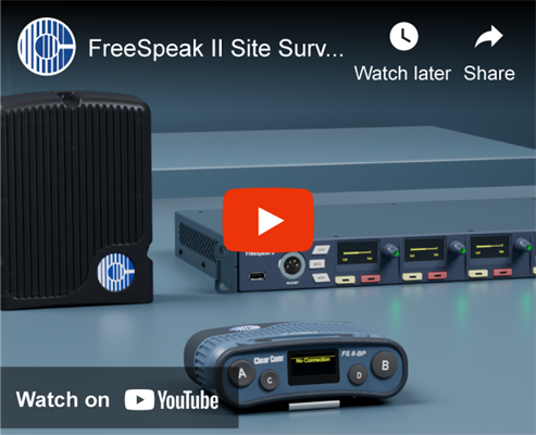 Recording - FreeSpeak II Site Survey Training Video
