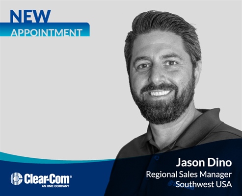 Recording - Clear-Com Announces Jason Dino as Southwest Regional Sales Manager