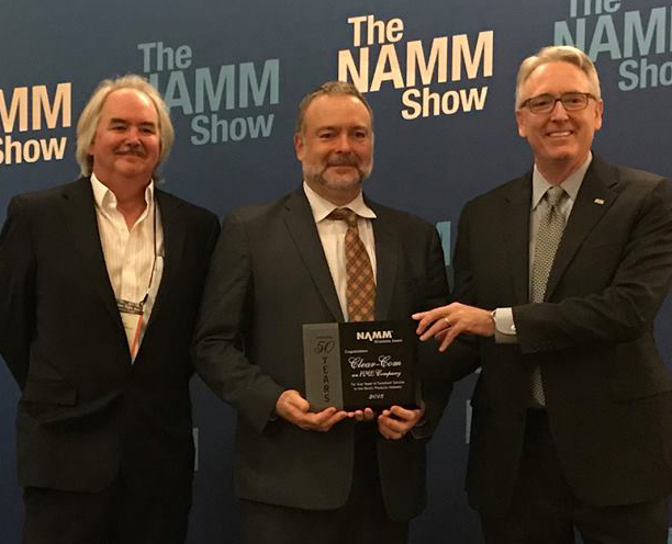 Clear-Com Honored with NAMM Milestone Award for 50 Years of Service in the Music Products Industry