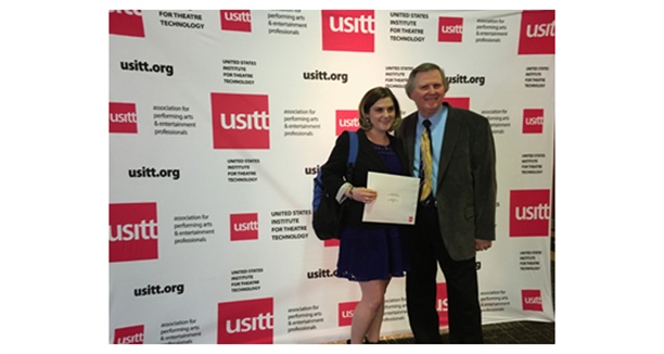 Clear-Com Recognized Aubrey Sirtautas with USITT Stage Management Award
