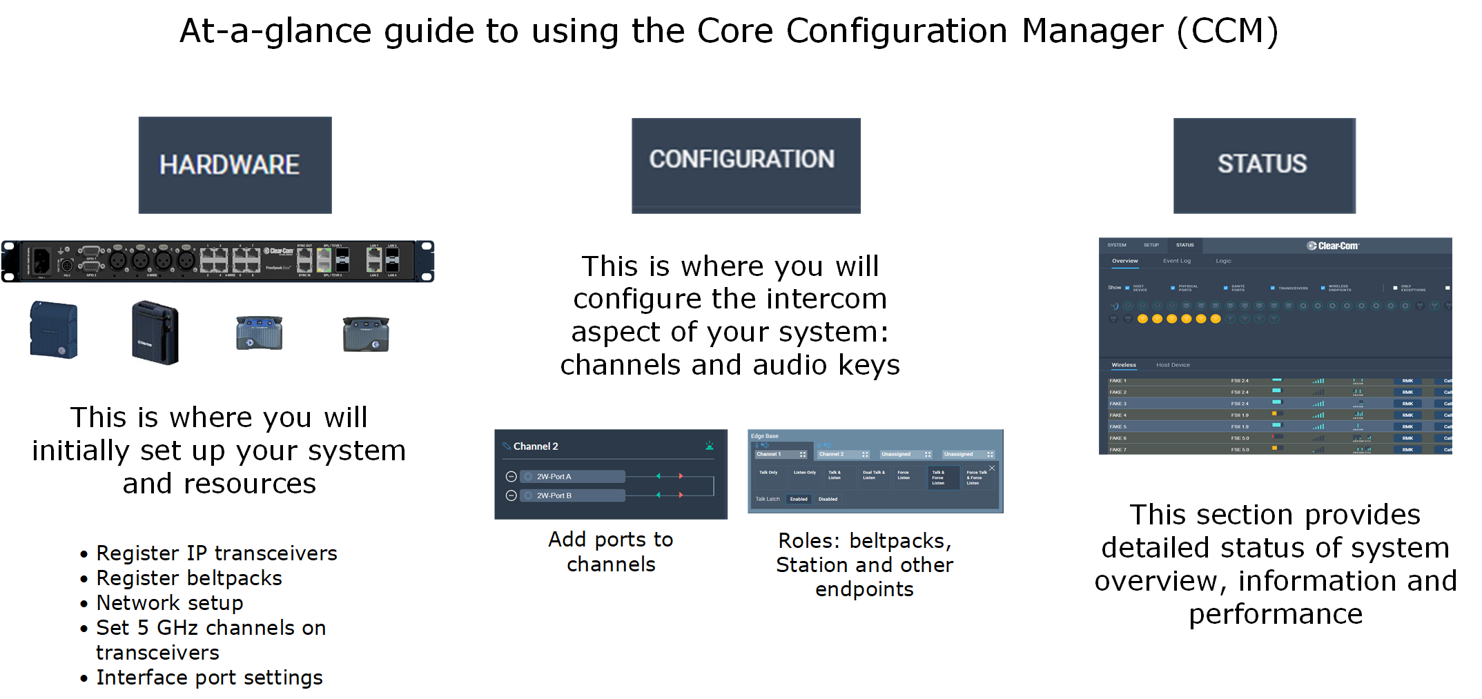 At-a-glance guide to the CCM At-a-glance guide to the CCM