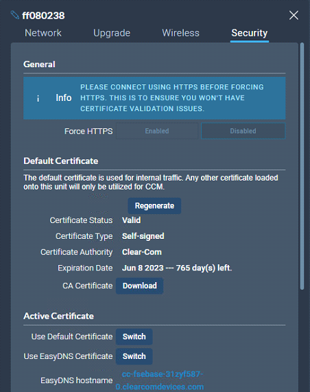 security page
