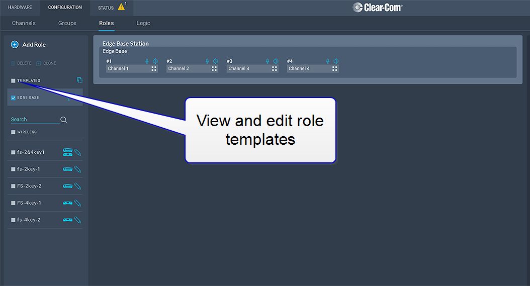 Role templates Role templates